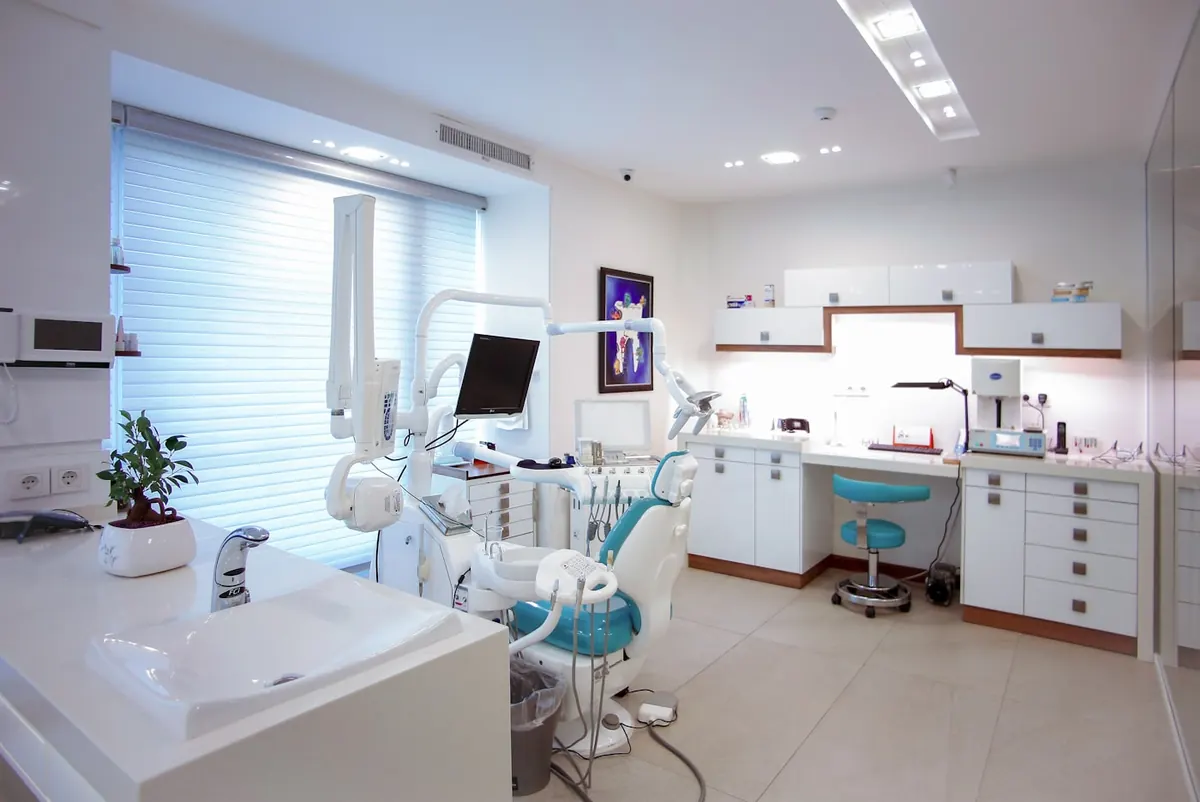 A bright treatment room at Riverbend Orthodontics